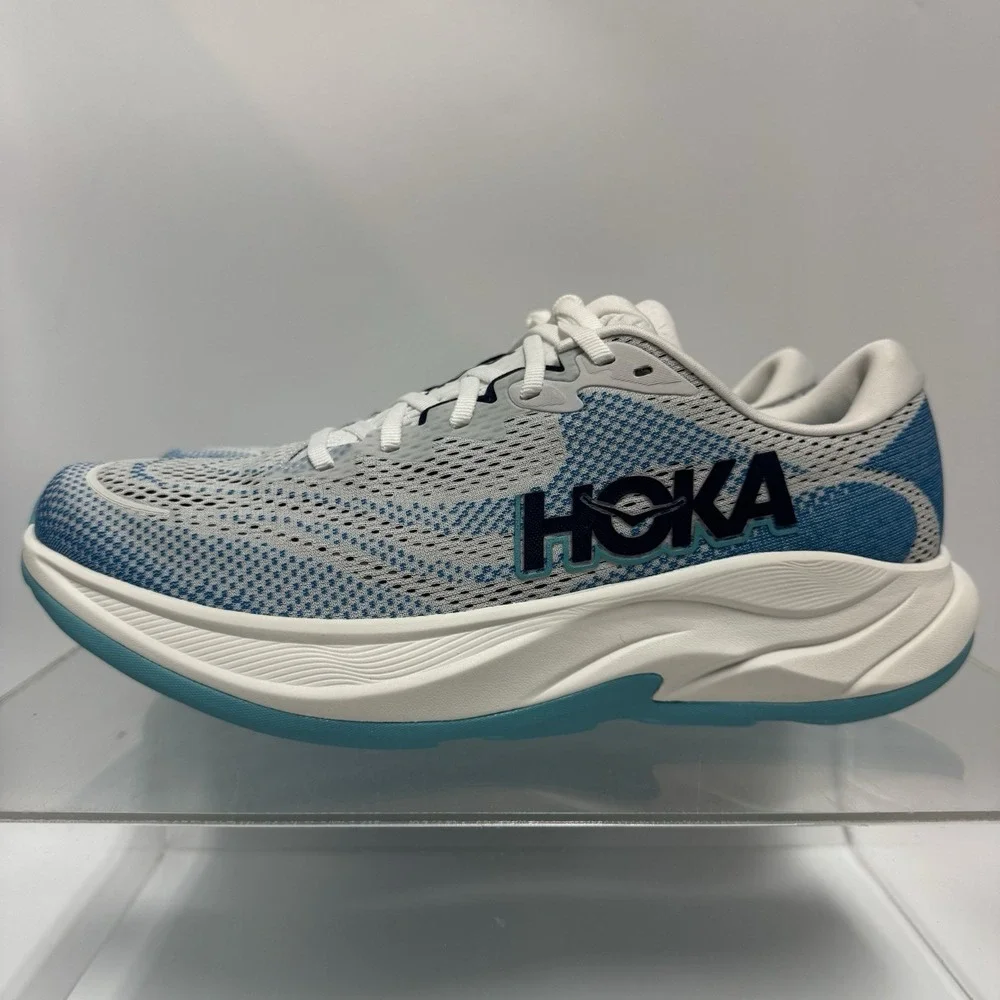 Brand New Hoka Rincon 4 Blue White 1155130 FSK Running Shoes Men's Size 8.5 D